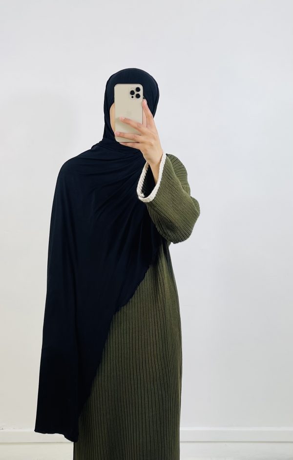 Hijab à enfiler noir